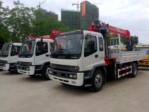 【October,2020】To Myanmar 3 sets ISUZU truck with 10tons SANY crane