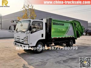 Recommended daily- 8 tons ISUZU waste compactor truck