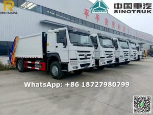 【Aug,2021】To Nigeria - 4 sets SINOTRUK HOWO 12 tons refuse compactor truck 