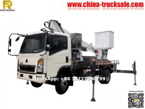 20M HOWO telescopic boom aerial work platform truck 20M HOWO telescopic boom aerial work platform truck