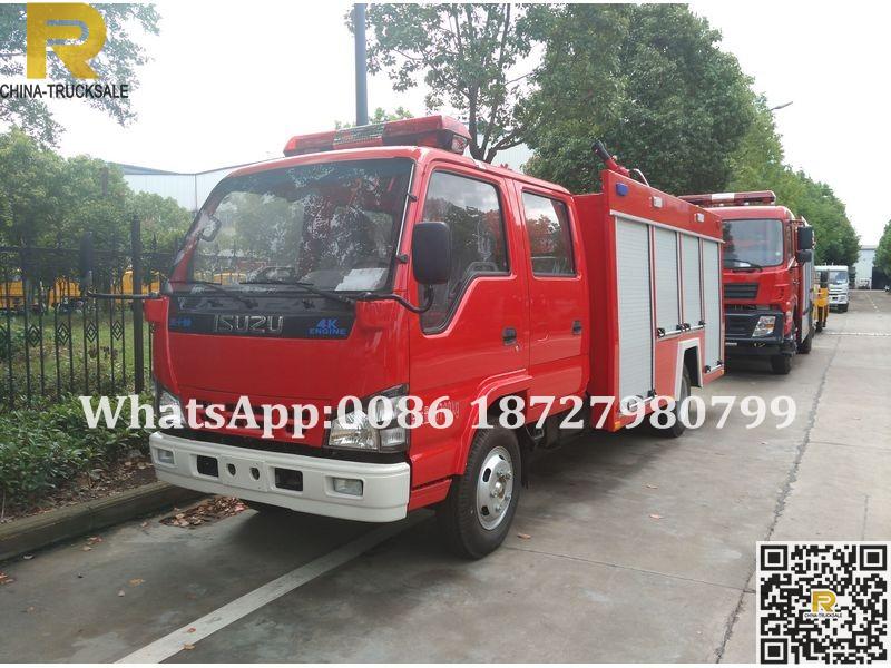 600P ISUZU 3000L water fire engine