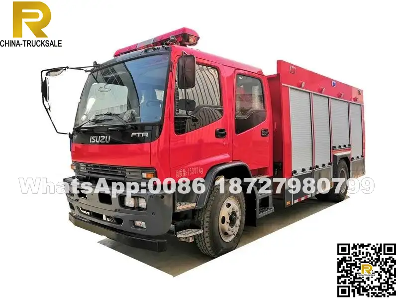 7000L Japan ISUZU FTR water foam fire fighting truck