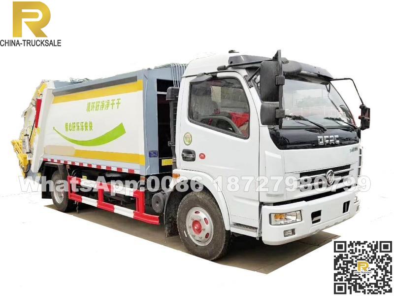 8CBM Dongfeng compression garbage truck 