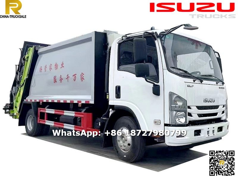 8CBM ISUZU Compactor garbage Truck for sale