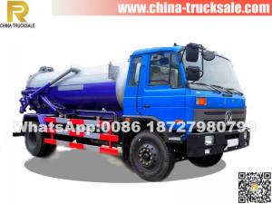 Cheap 12000L Vacuum sewage tanker truck Dongfeng
