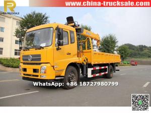 DONGFENG truck with loading crane 7tons 