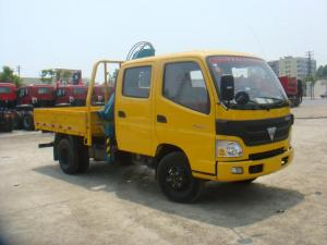 Double row FOTON truck with crane 3tons