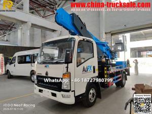 Export to Papua New Guinea SINOTRUK HOWO 28M aerial platform manlift truck for sale Export to Papua New Guinea SINOTRUK HOWO 28M aerial platform manlift truck for sale
