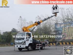 Telescopic boom 24M aerial platform truck Dongfeng