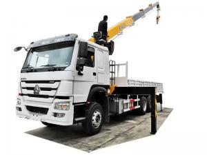 To Bolivia 10 wheels SINOTRUK HOWO truck mounted crane 12tons