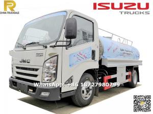To Haiti 5000L JMC stainless steel drinking water transport truck