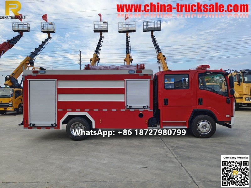 To Philippines 5000L ISUZU Water tank fire truck