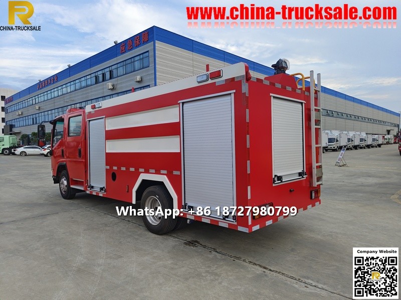 To Philippines ISUZU 5000L Water tank fire rescue truck