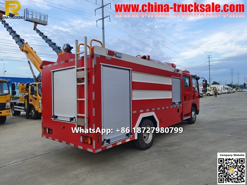 To Philippines ISUZU 5000L Water tank fire rescue truck