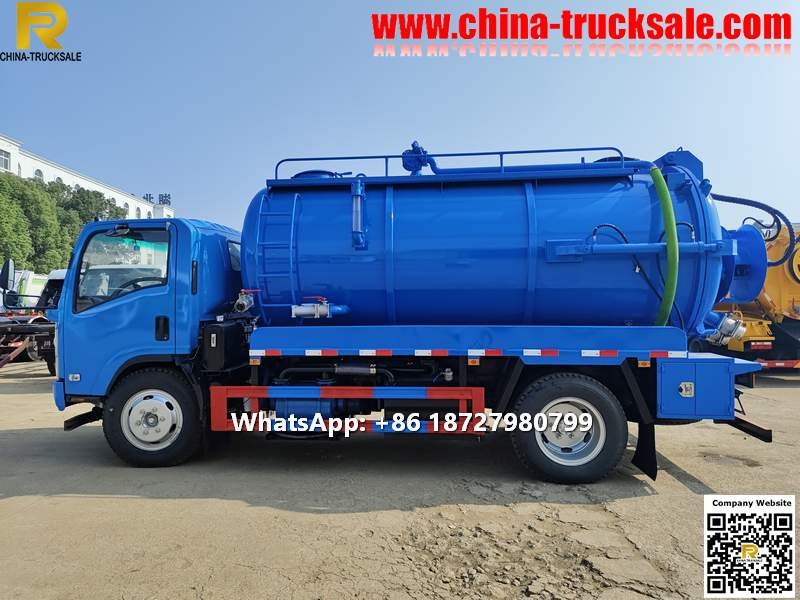 To Seychelles ISUZU 9000L Combination Sewer Cleaner truck for sale