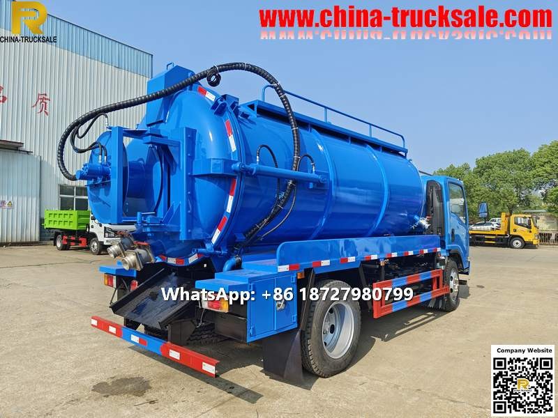 To Seychelles ISUZU 9000L Combination Sewer Cleaner truck for sale